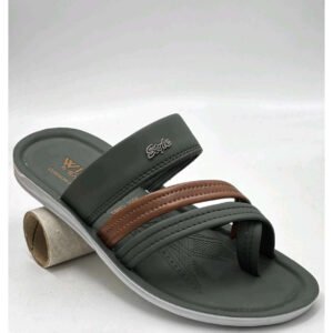 WIVA Style Cross-Strap Chappal (Olive)